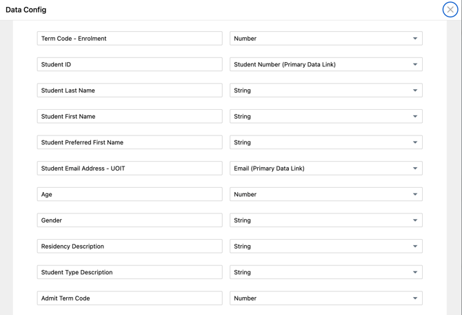 Early Alerts Data Configuration