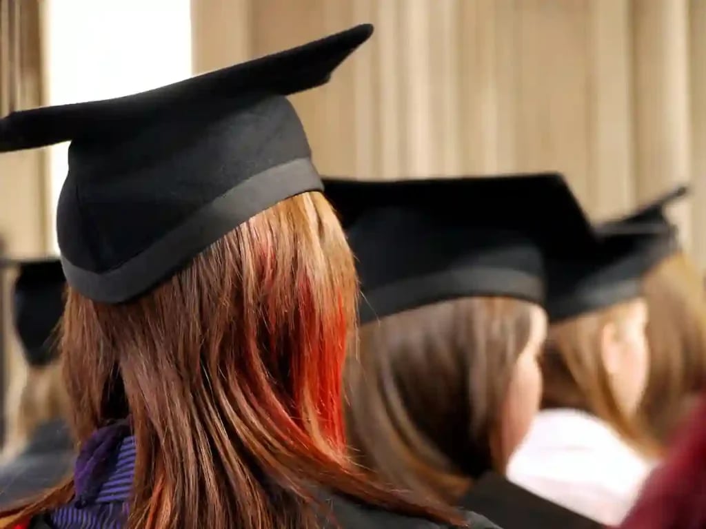 Students on graduation day