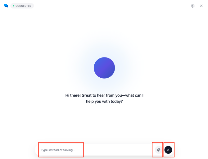 QuadC AI - Voice Mode - Controls