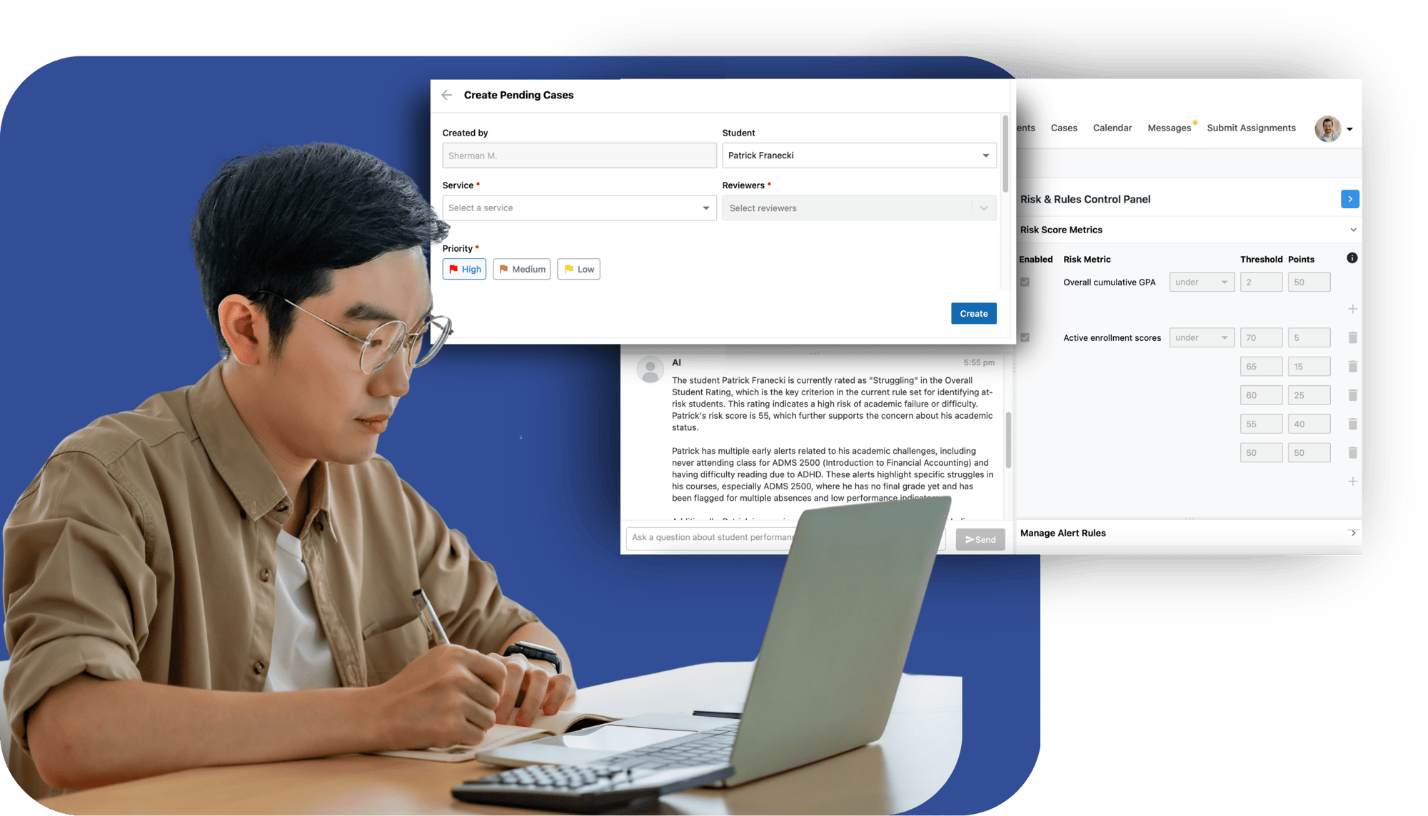connect ai insights to real student data