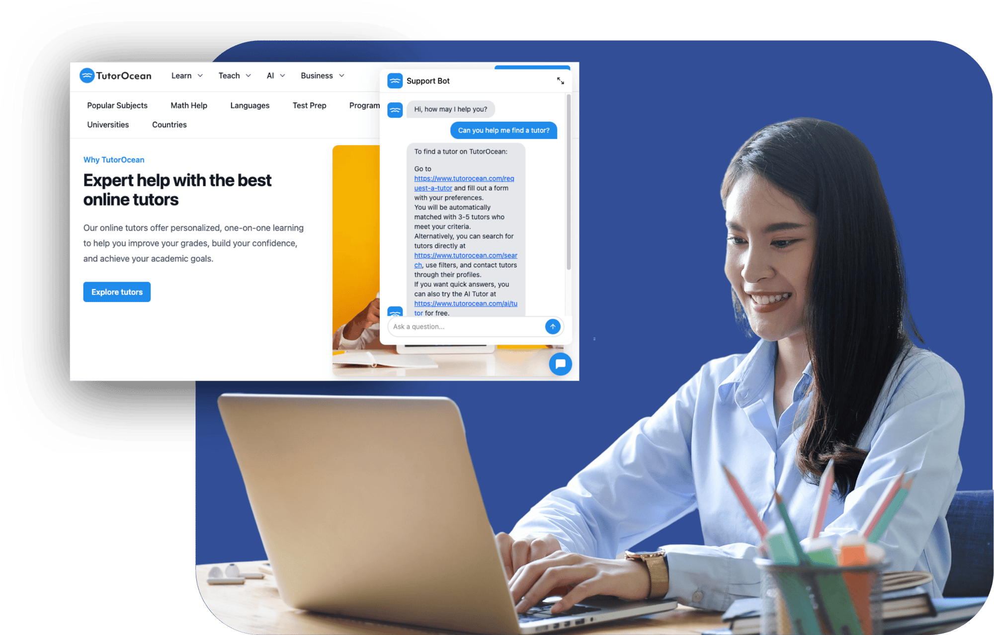 embeddable ai bots on third party website