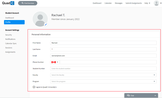 complete student profile