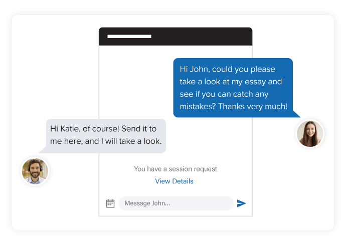 Its easy to message a tutor with QuadC